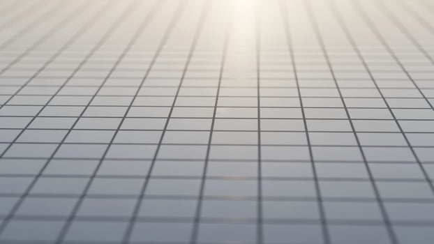 a grid of squ a res on a white surf a ce photo