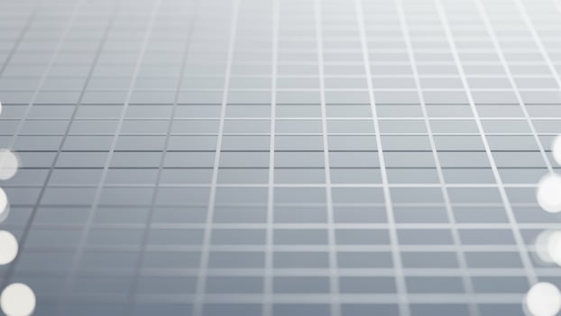 A grid of dots on a white background photo