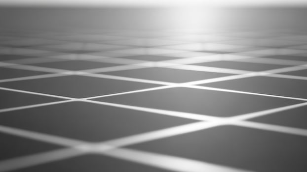 A black and white image of a grid of squares photo