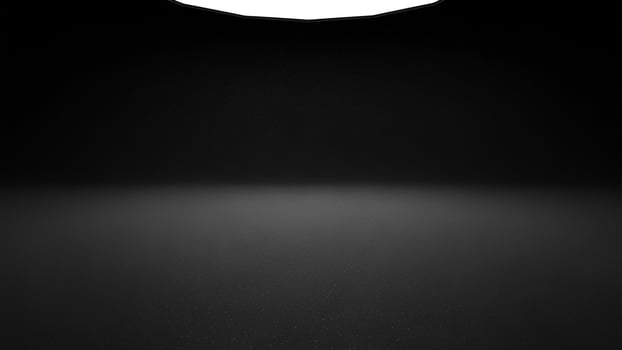 A black and white photo of a white light