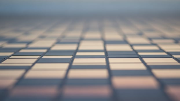 A close up of a tiled floor with squares photo