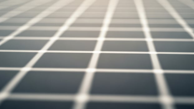A grid of squares on a black background photo