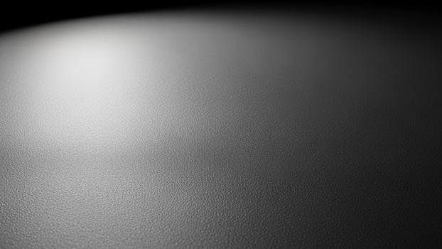 Black and white photo of a white surface