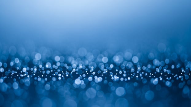 Blue abstract background with bokeh effect photo