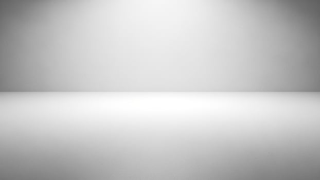 White room with light and a white floor photo