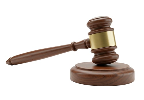 Wooden gavel symbolizing law justice and decision making in business and governance photo