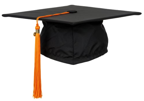 Graduation cap with tassel symbolizing academic achievement and education photo