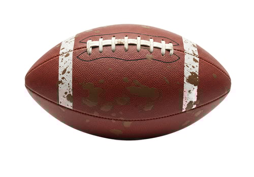 American football leather ball isolated sport equipment photo