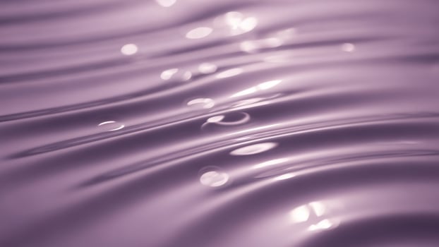 Water droplets on a purple surface with a wave pattern photo