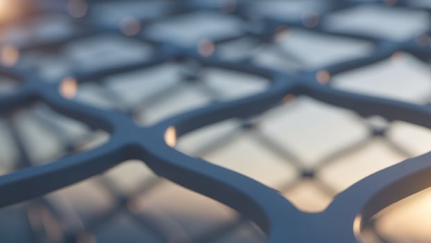 A background up of a metal mesh fence photo