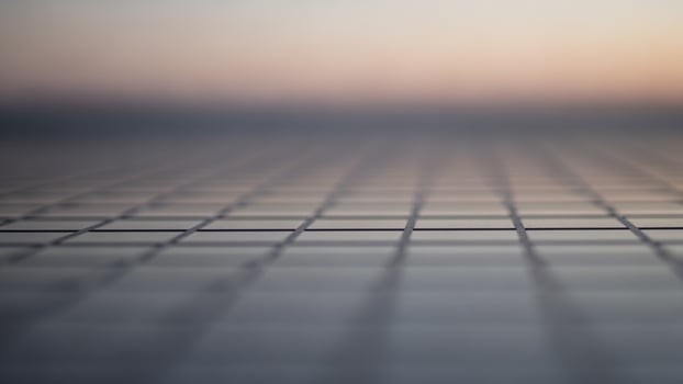 An image of a grid of squares on a table photo