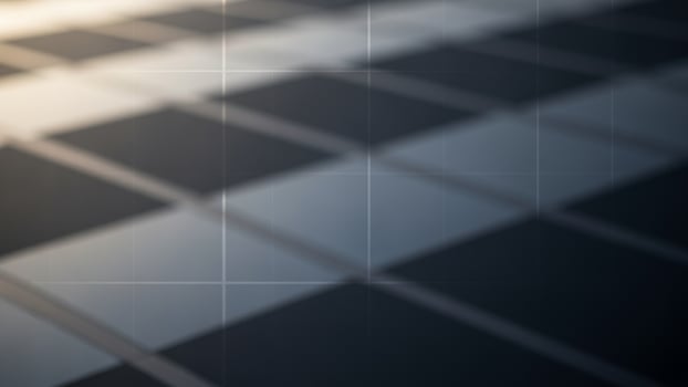 A black and white image of a checkered floor photo