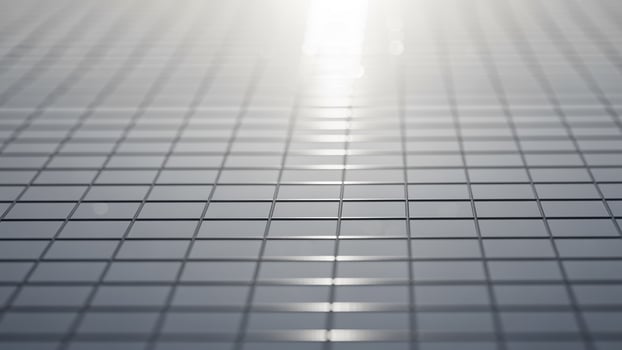 A close up of a grid of squares on a white background photo