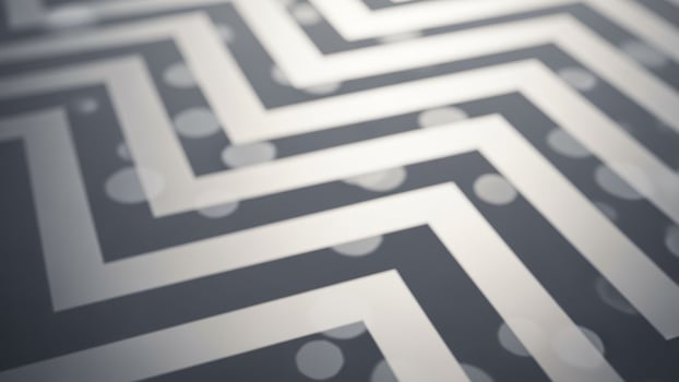 A black and white image of a zigzag pattern photo