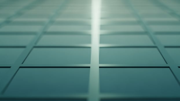 A blue background with squares on it photo