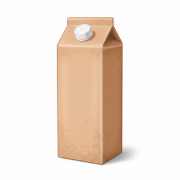Drink carton packaging mockup isolated design photo