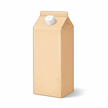 Isolated milk carton packaging design illustration photo