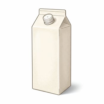 Blank carton with screw top packaging mockup photo