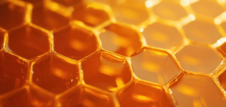 The Golden Honeycomb with Its Irresistible Sweetness and Texture photo