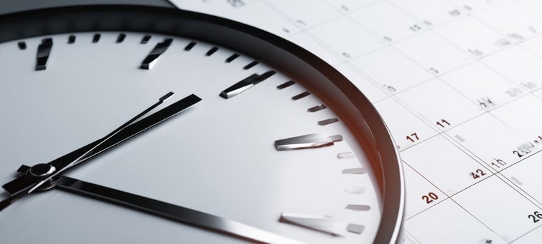 The Clock and Calendar Reflecting Time Management and Organization in Daily Life photo
