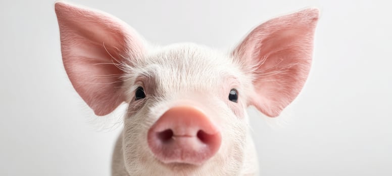 The adorable piglet showcasing its charming personality and features. photo
