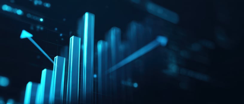 The Modern Digital Graph Representing Growth and Data Analytics Insights photo