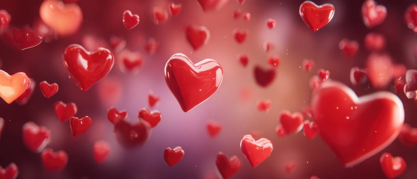 The Floating Hearts Create a Romantic and Joyful Atmosphere for Celebrations photo
