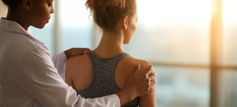 The compassionate healthcare professional providing support during a therapy session. photo