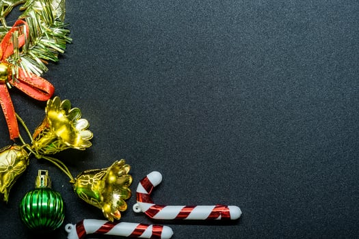 Christmas Gifts and Decorations on White Background photo