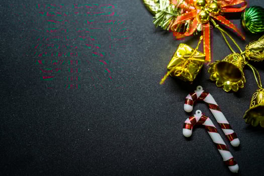 Festive Christmas Arrangement with Copy Space photo