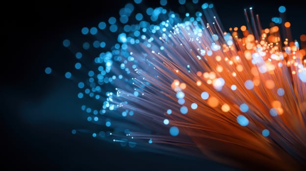 The Vibrant Fusion of Light and Color in Fiber Optics Design photo
