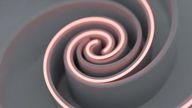 A spiral is shown with pink lines photo
