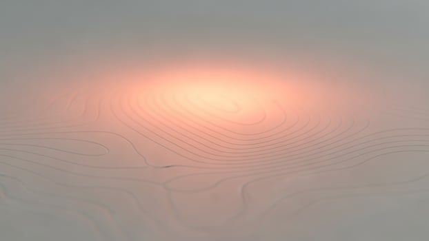 A 3d rendering of a map with a light shining through it photo