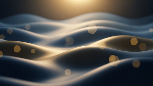 Abstract background with waves and sun photo