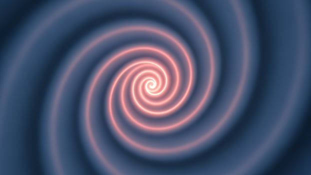 A spiral with a pink and blue swirl photo