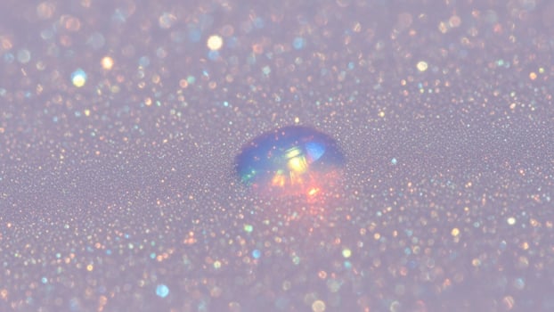 A ball of light in a field of stars photo