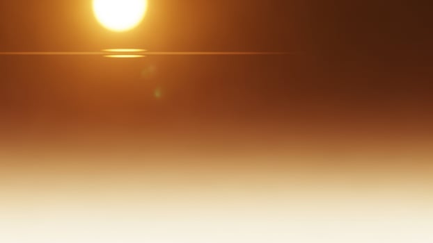 A bright sun is seen in the distance photo