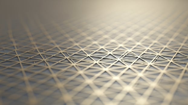 Abstract background with golden lines photo