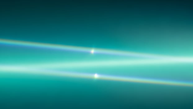 Two beams of light are shining on a dark background photo