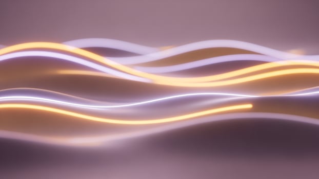 Abstract background with neon waves photo