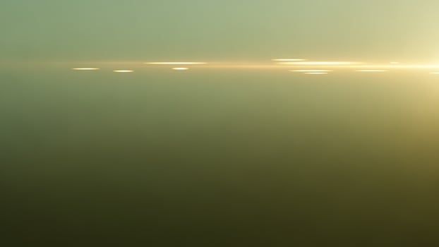A plane flying over the sun with a bright light photo