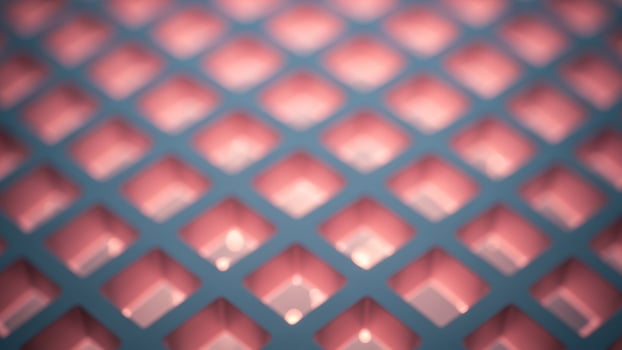 A close up of a pink and blue background photo