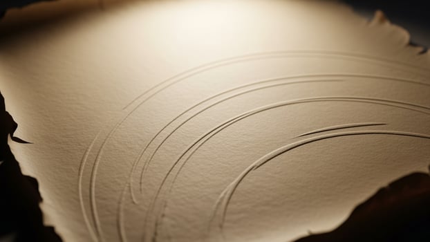 An old piece of paper with a spiral design photo
