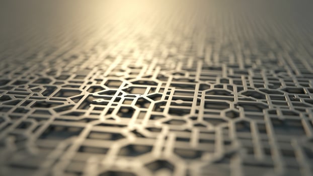 Abstract 3d background with grid pattern photo