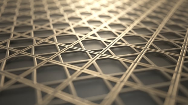 3d rendering of a metal grid background photo
