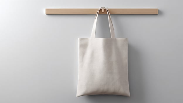 Plain Canvas Tote Bag Mockup photo