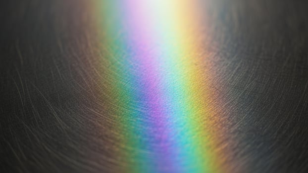 Rainbow light on a black background photo