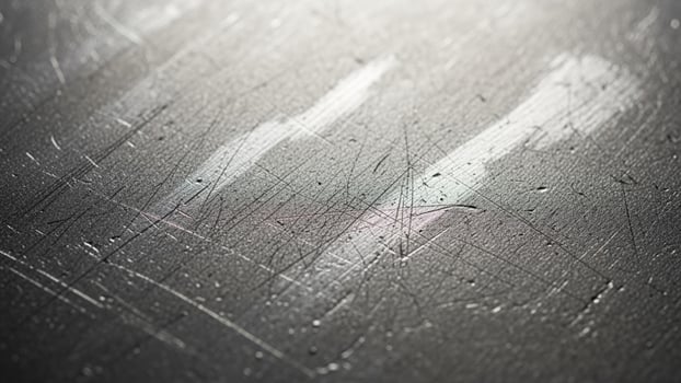 A close up of a metal surface with paint on it photo