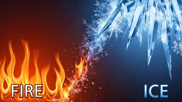 Fire ice and ice photo