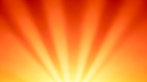 Sunburst background with orange and yellow light photo